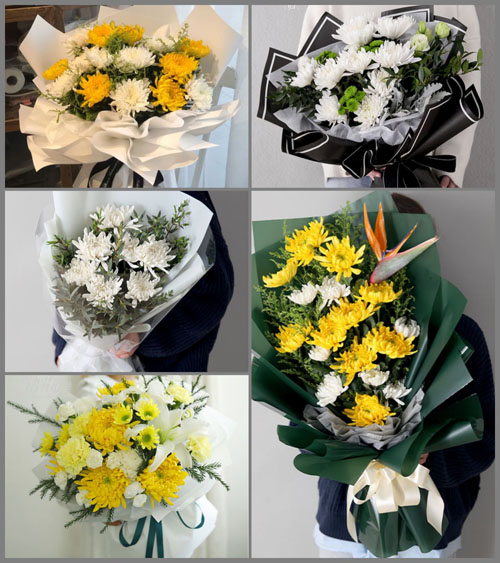 贵州遵义正安县庙塘镇白事花束代送